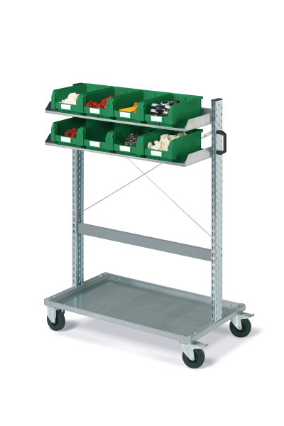 Assembly trolley FOX with COMPAT boxes Dim.3A2 green colour