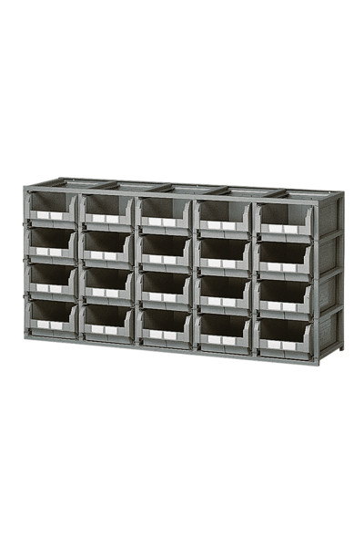 SQUARE shelf units with 20 box for COMPAT size.4 - ZEUS size.272-4