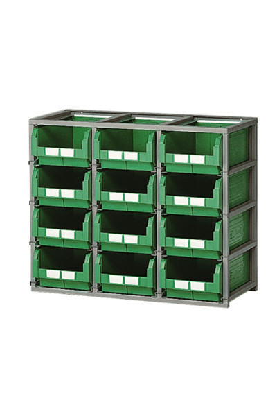 SQUARE shelf units with 12 box for COMPAT size.4 - ZEUS size.272-4