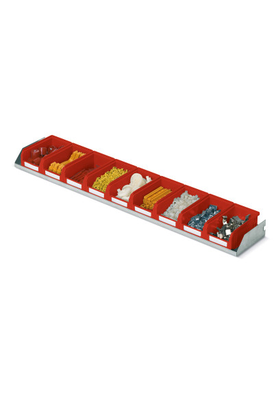 Fixed shelf, depth 150 mm,boxes COMPAT color red SIZE.1