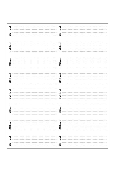 Feuille de 16 étiquettes pour taille 2