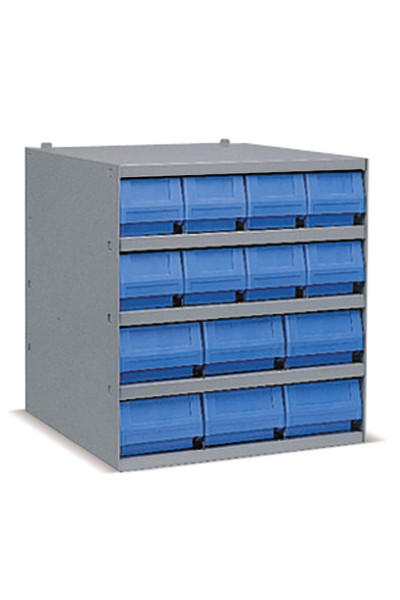 Industrial shelving systems with 14 RK bins Depth.500mm