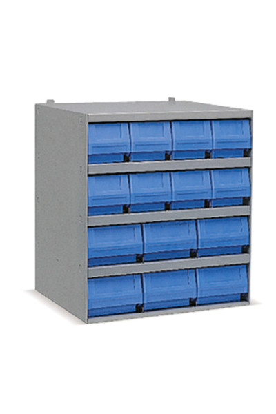 Industrial shelving systems with 14 RK bins Depth.400mm